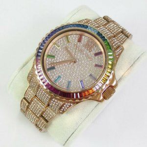 NEW Michael Kors Everest Limited Edition Pride Rainbow Rose Gold Watch MK7249